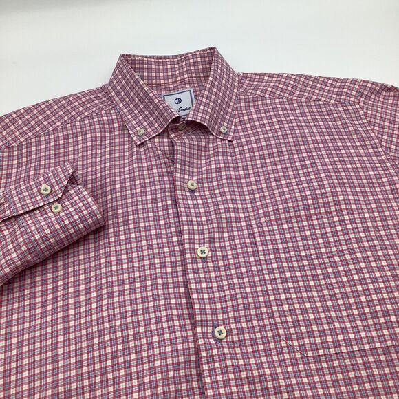 David‎ Donahue Mens Long Sleeve Button Up Shirt Size Large - Picture 1 of 6